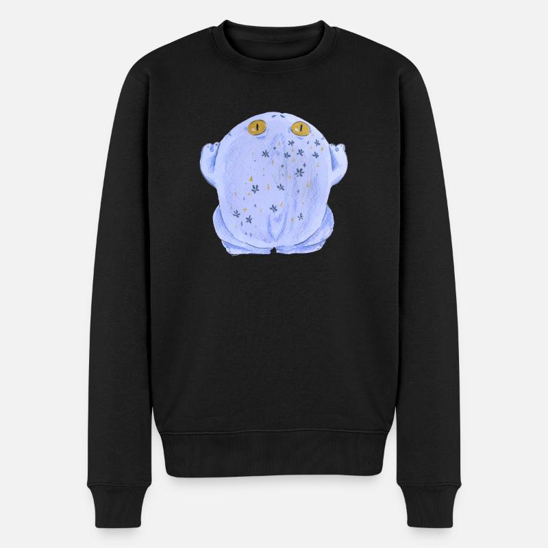 Frog toad in pastel - Men's Premium Organic Jumper - black