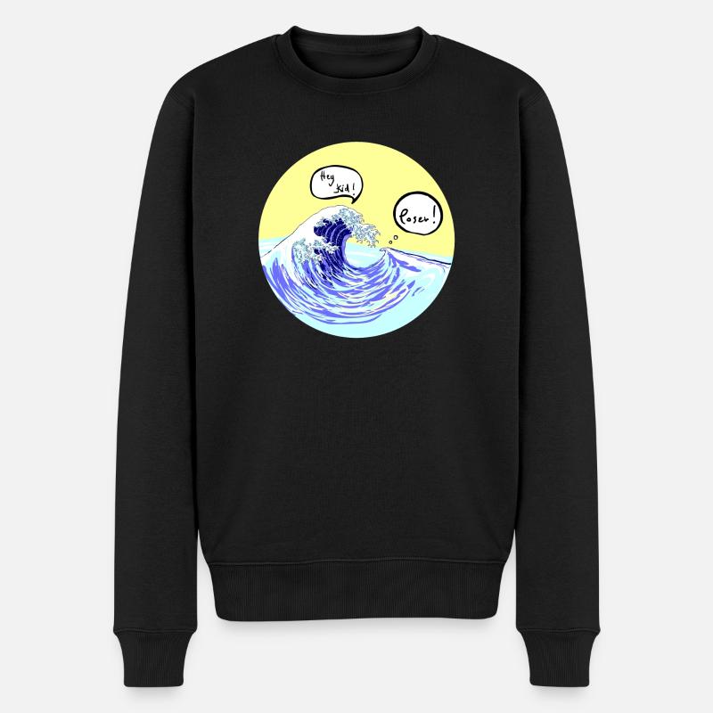 Poser - Männer Premium Bio Pullover - Schwarz
