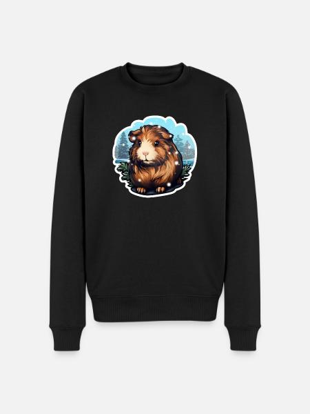 Cochon d’Inde d’hiver - Pull Premium bio Homme - noir