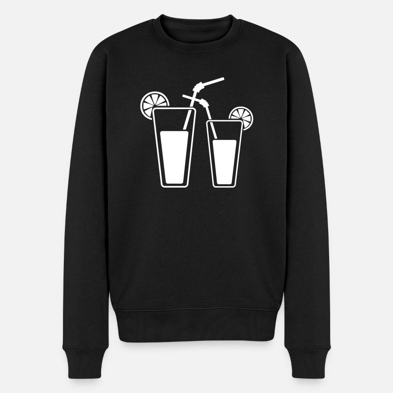 cocktails - Männer Premium Bio Pullover - Schwarz