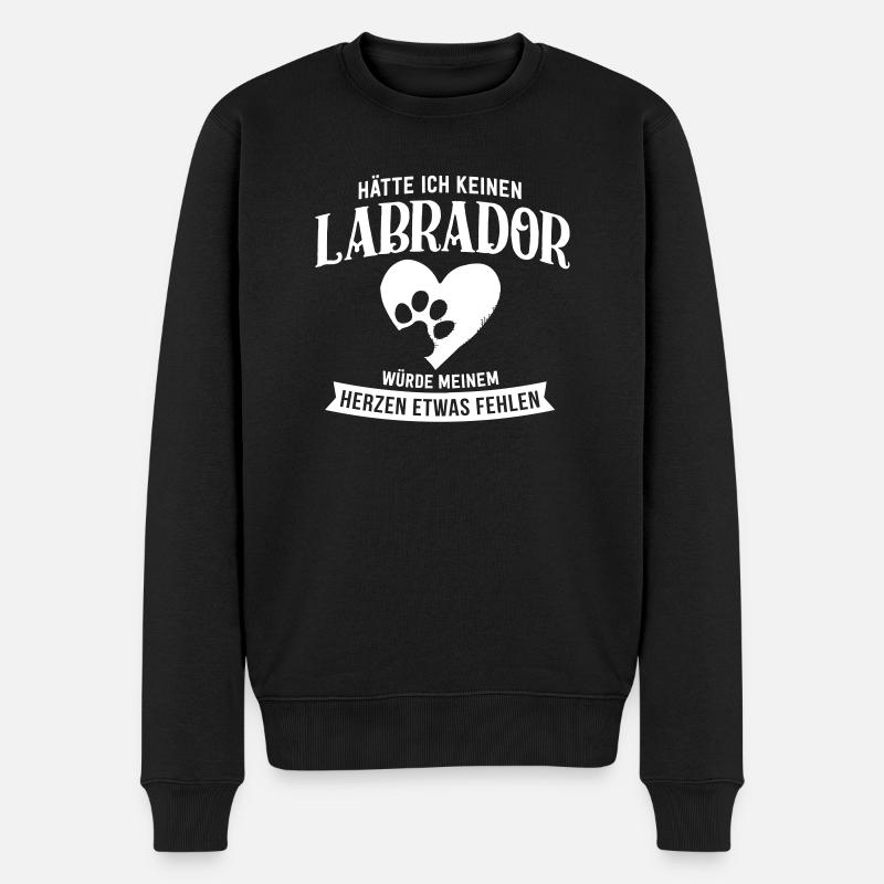 AUCUN LABRADOR - Pull Premium bio Homme - noir