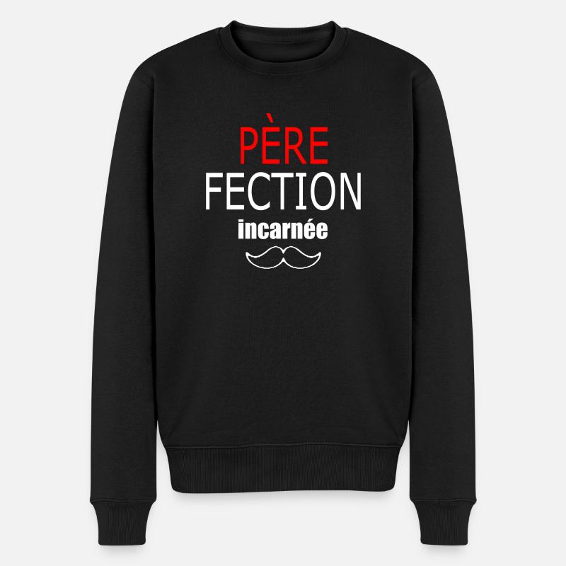 père fection incarnée - Pull Premium bio Homme - noir