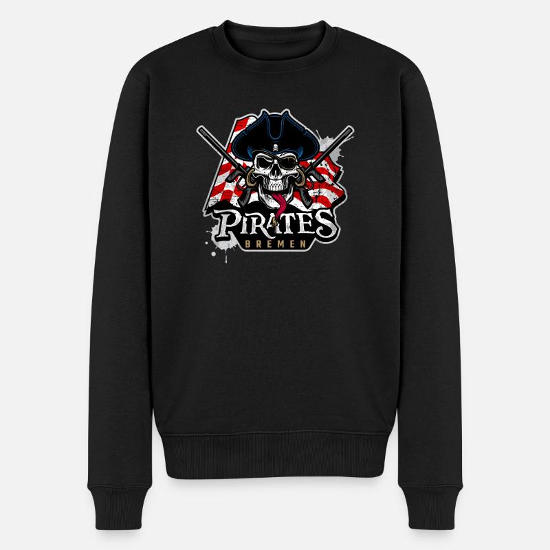 Pirates Bremen - équipe de paintball - Pull Premium bio Homme - noir