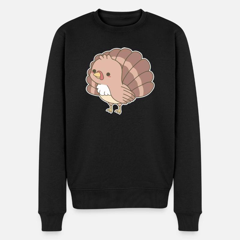 Dinde De Thanksgiving - Pull Premium bio Homme - noir