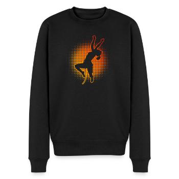 Climber Men's Bouldering Bouldering Climbing - Men's Premium Organic Jumper - black - Front - Nico (187cm)
