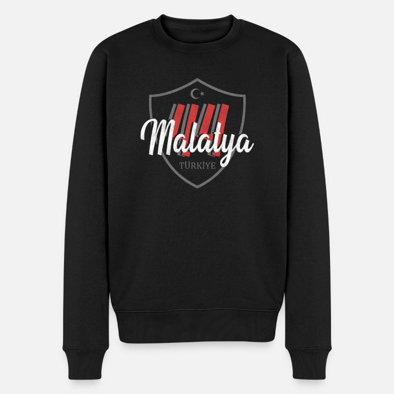 Malatya - Männer Premium Bio Pullover - Schwarz