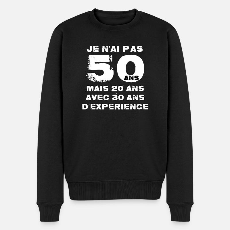Je n'ai pas 50 ans - Pull Premium bio Homme - noir