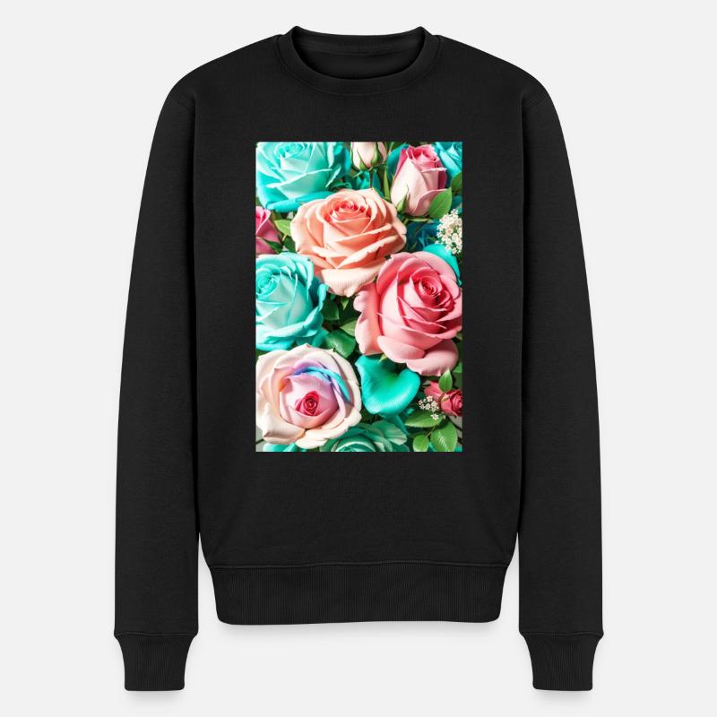 Floral 150 - Pull Premium bio Homme - noir