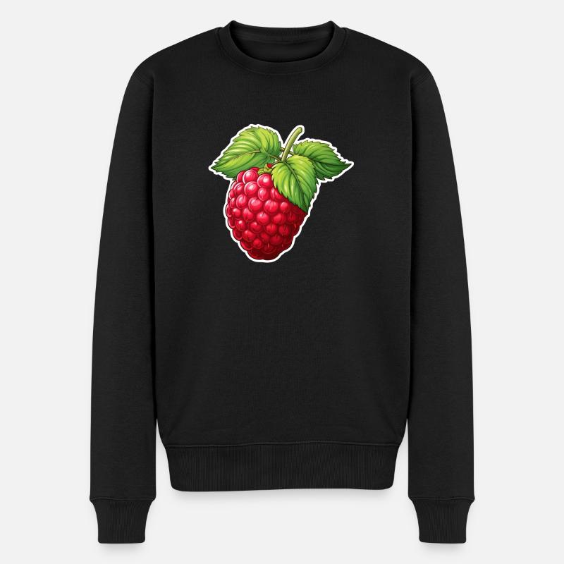 Framboise Gros Fruit - Pull Premium bio Homme - noir