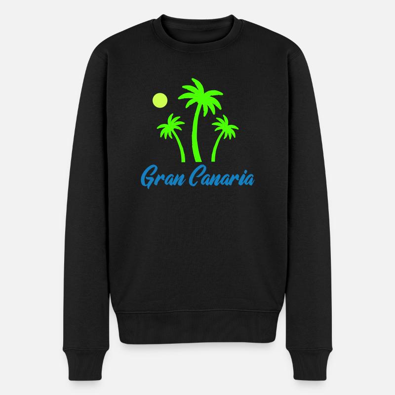 Gran Canaria - Økologisk premium-sweatshirt til mænd - sort