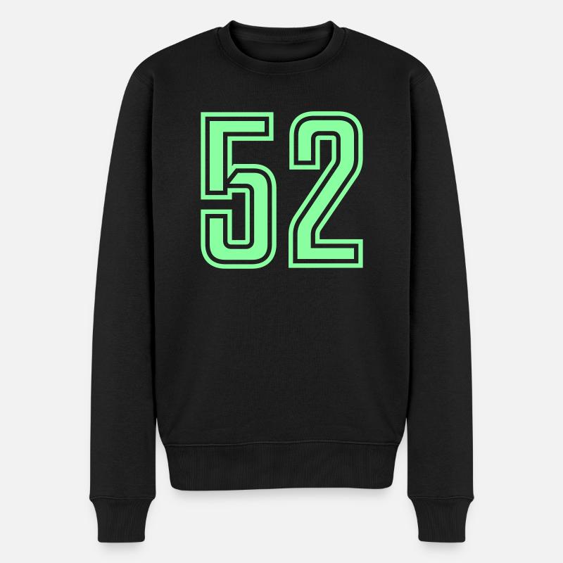 52 - Männer Premium Bio Pullover - Schwarz