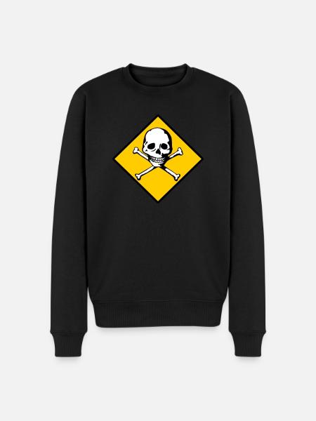 Skull and bones - Men's Premium Organic Jumper - black