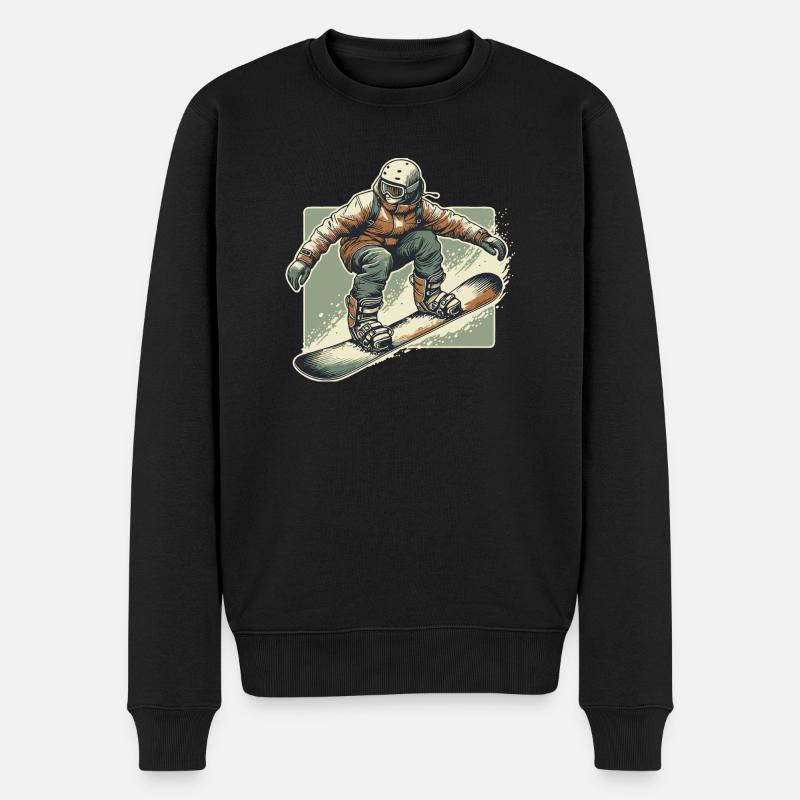 Snowboarders - Pull Premium bio Homme - noir