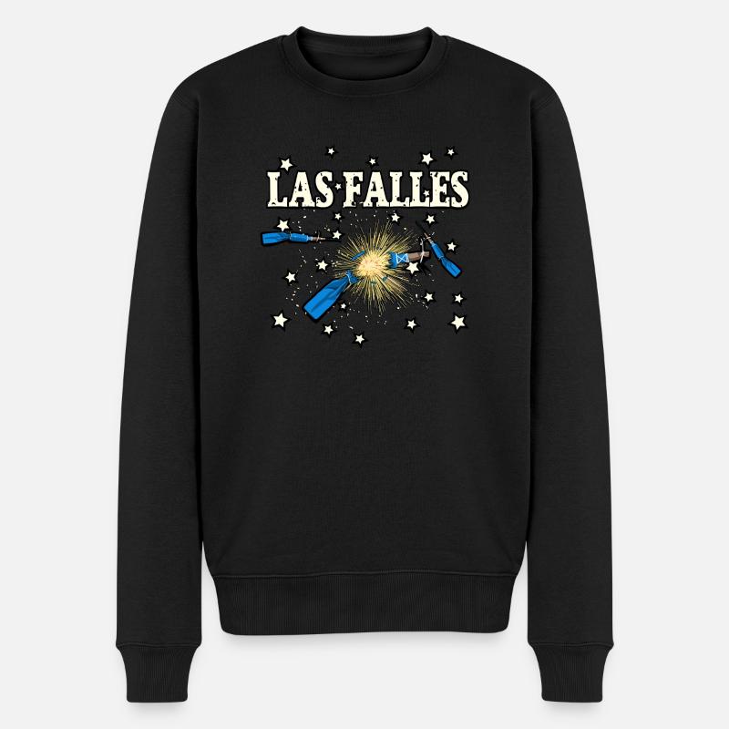 Falles Truenos - Männer Premium Bio Pullover - Schwarz