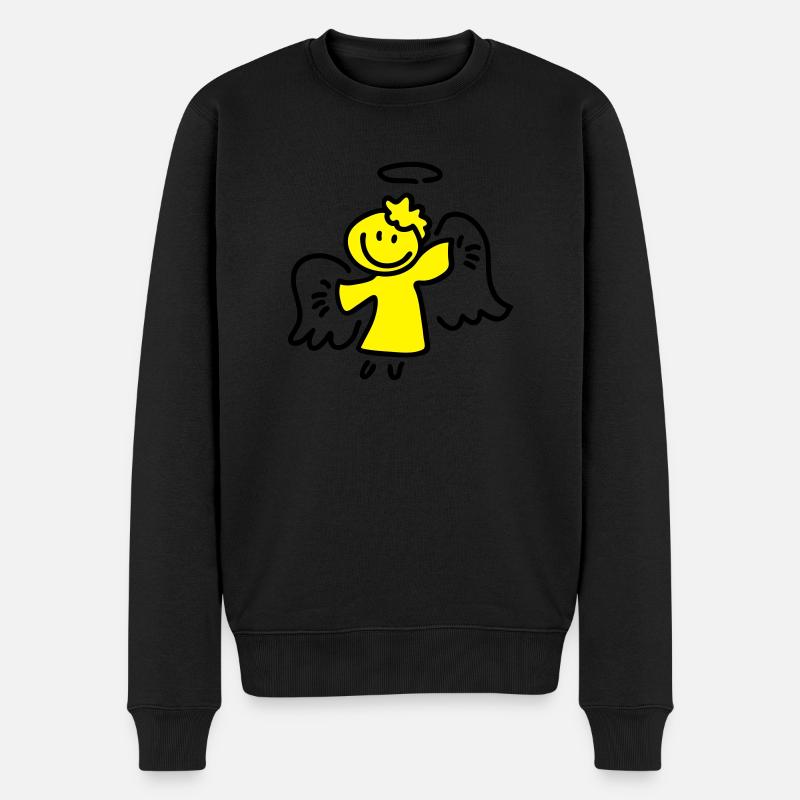 Little Angel - Pull Premium bio Homme - noir