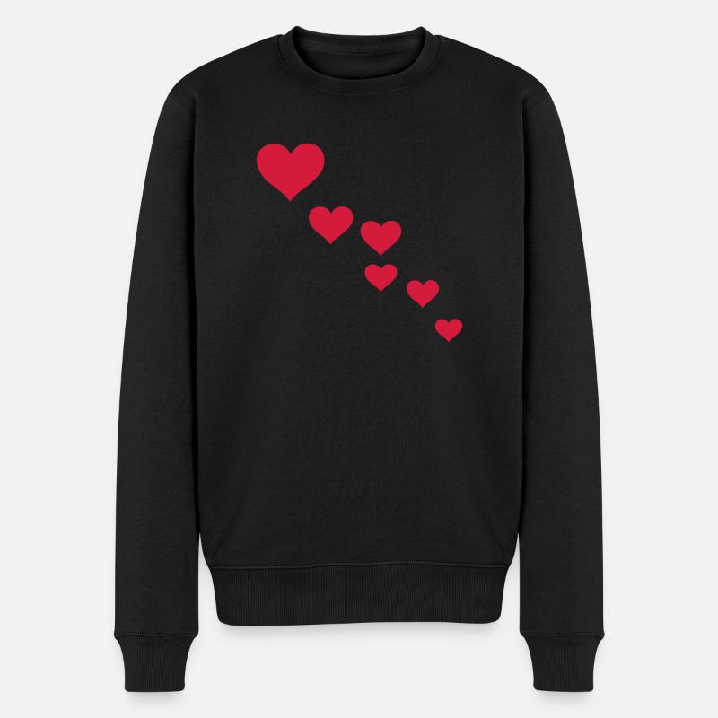 herzen - Pull Premium bio Homme - noir