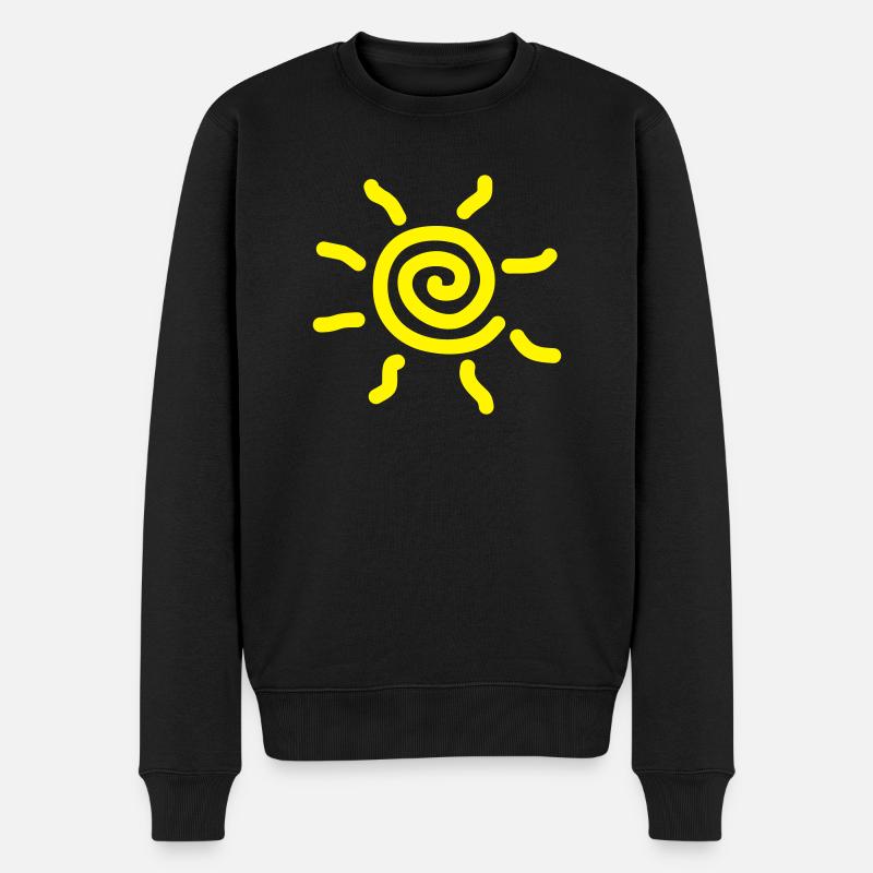 symbole du soleil - Pull Premium bio Homme - noir
