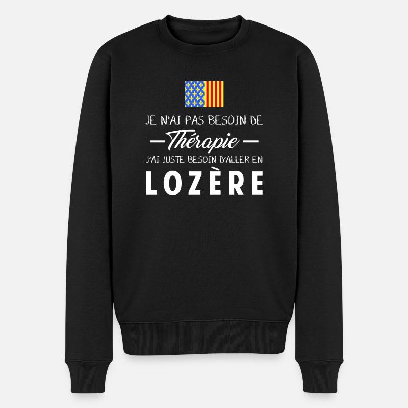 Thérapie Lozère - Pull Premium bio Homme - noir