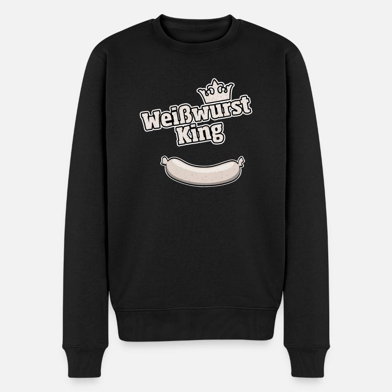 Weisswurst King Bavarois cadeau - Pull Premium bio Homme - noir