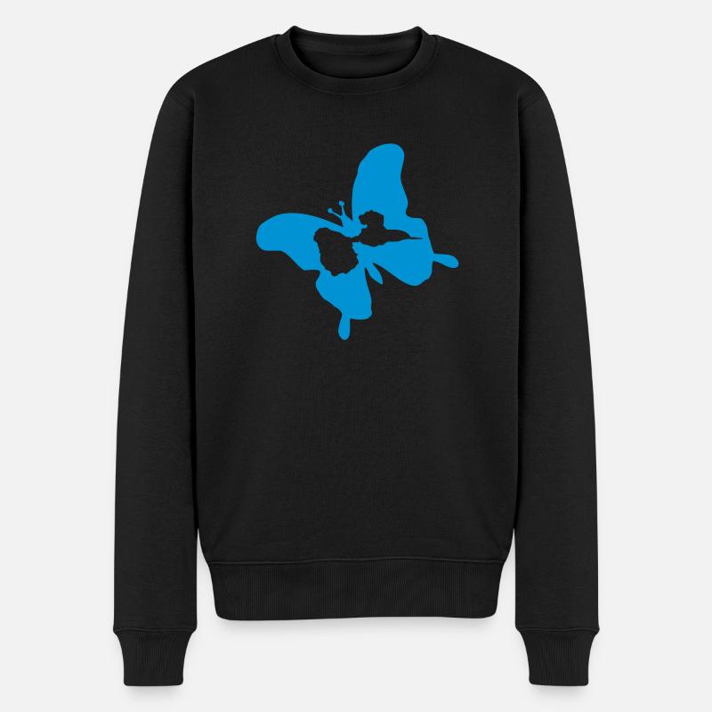 guadeloupe_papillon - Pull Premium bio Homme - noir