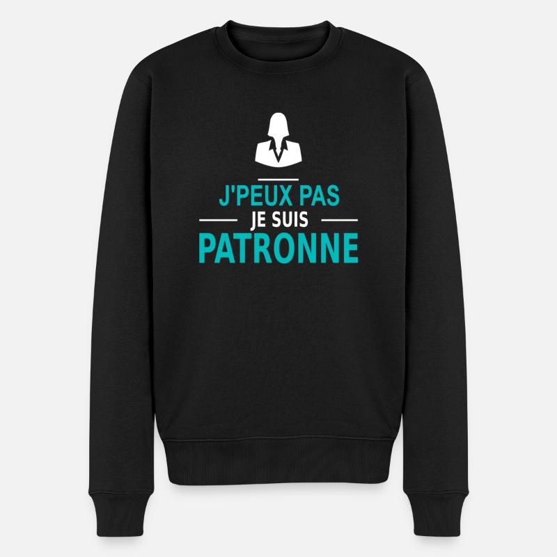j'peux pas je suis patronne - Pull Premium bio Homme - noir