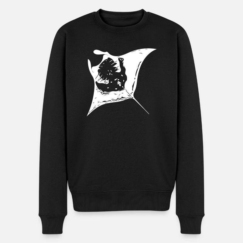 Manta Ray - devil rays - Men's Premium Organic Jumper - black