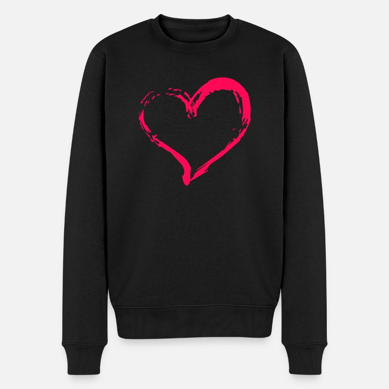Cœur - Pull Premium bio Homme - noir
