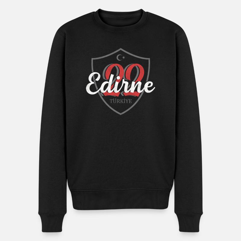 Edirne - Männer Premium Bio Pullover - Schwarz