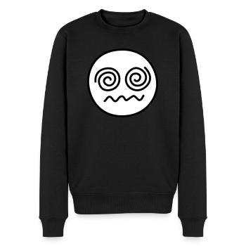 Weird Grinsling - Männer Premium Bio Pullover - Schwarz - Vorne - Nico (187cm)