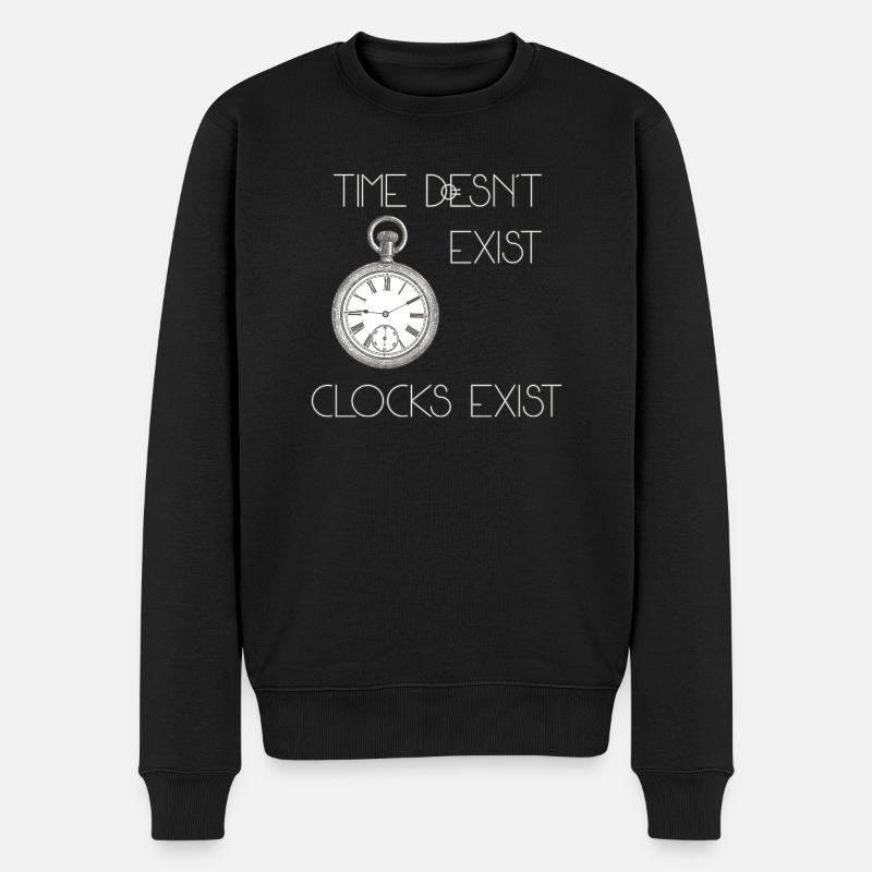 Le temps n’existe pas - Pull Premium bio Homme - noir