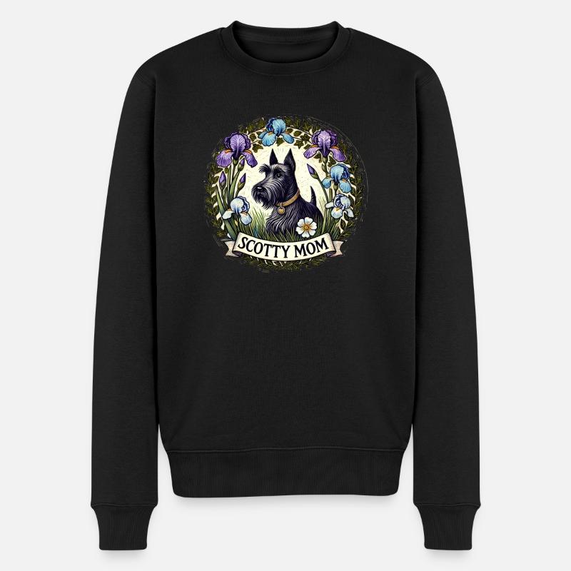 Scotty Mama - Männer Premium Bio Pullover - Schwarz