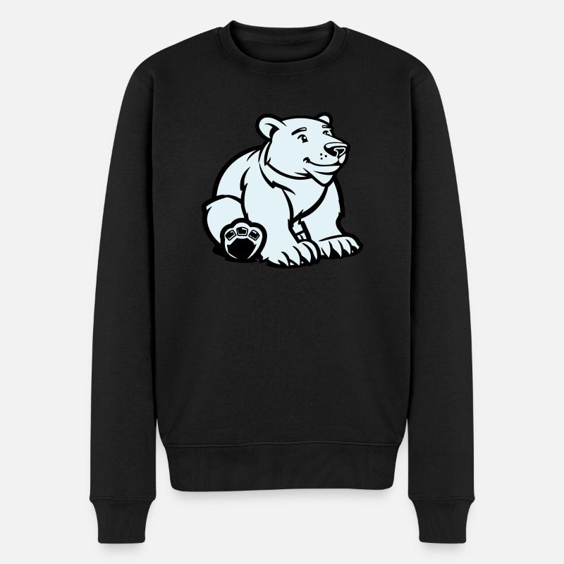 Ours polaire - Pull Premium bio Homme - noir