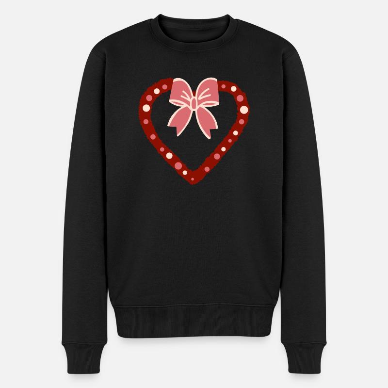 Weihnachtsschmuck - Männer Premium Bio Pullover - Schwarz