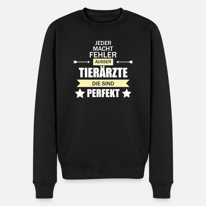 Tierärzte - Männer Premium Bio Pullover - Schwarz