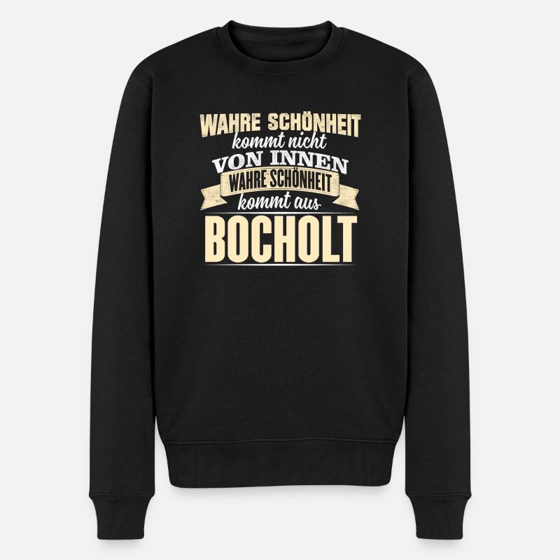 BOCHOLT - Schönheit - Männer Premium Bio Pullover - Schwarz