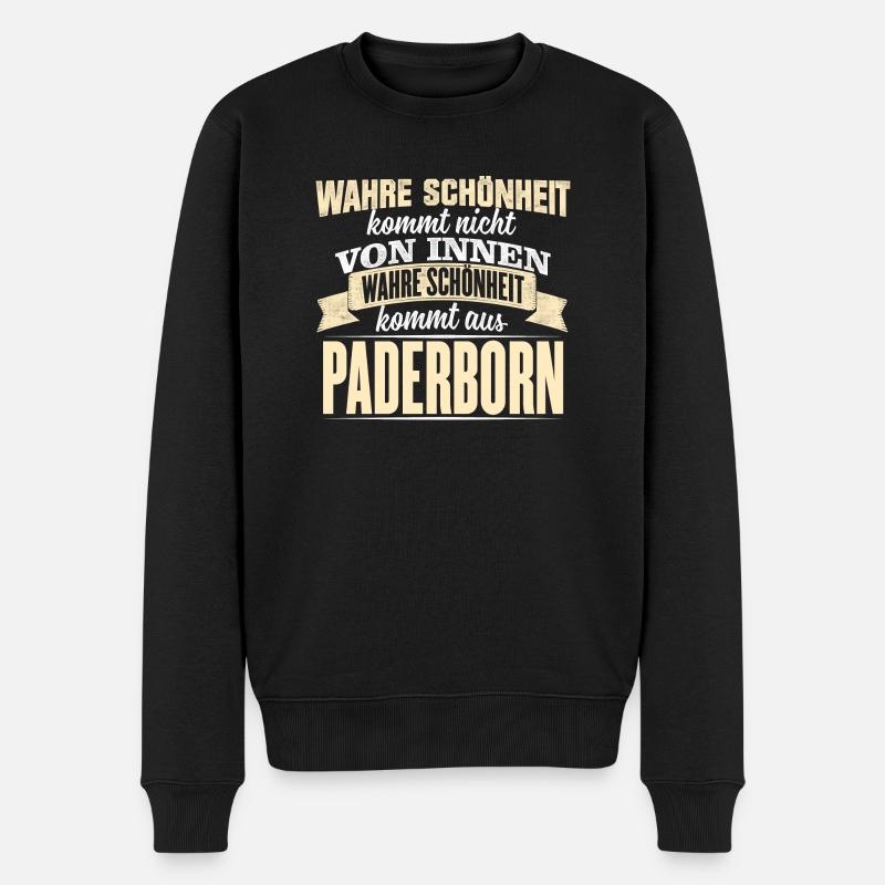 PADERBORN - Schönheit - Männer Premium Bio Pullover - Schwarz