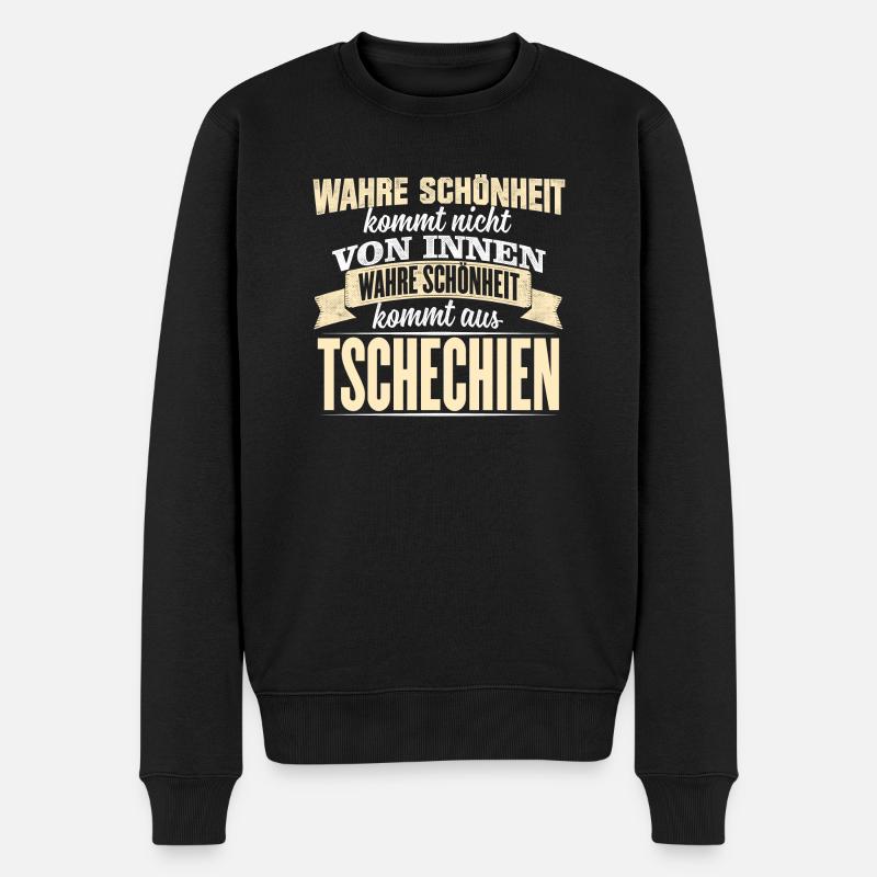 TSCHECHIEN - Schönheit - Männer Premium Bio Pullover - Schwarz