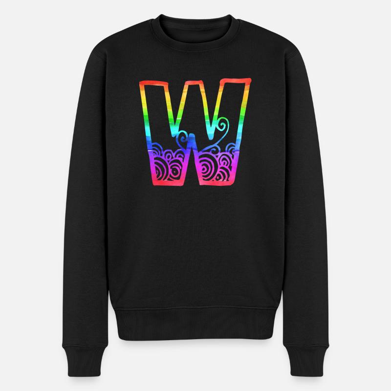arc en ciel w - Pull Premium bio Homme - noir