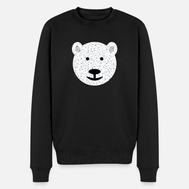 Ours Face Ours - Pull Premium bio Homme - noir