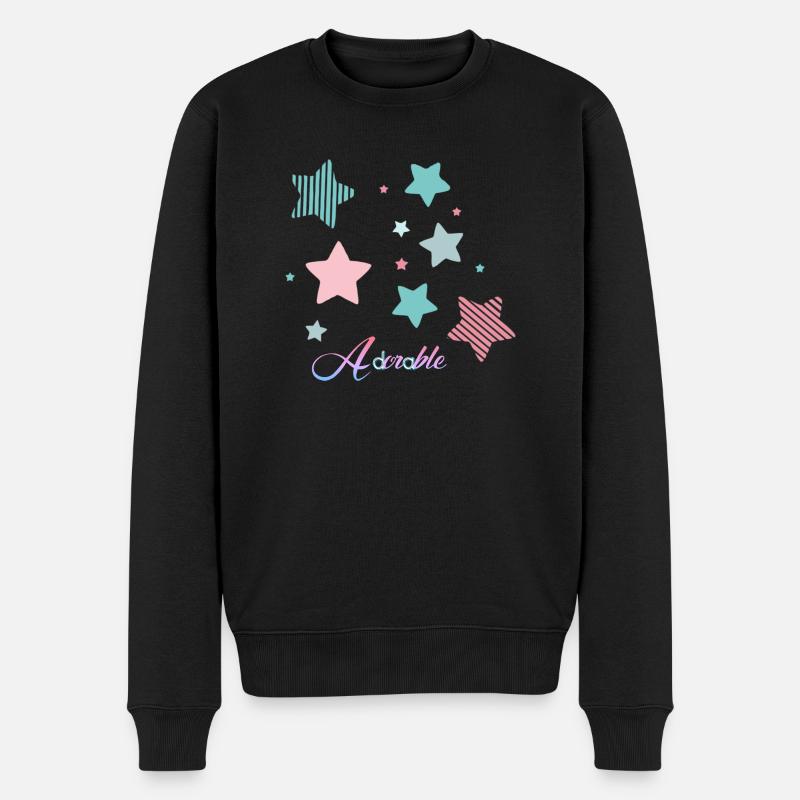 Niedlich. - Männer Premium Bio Pullover - Schwarz