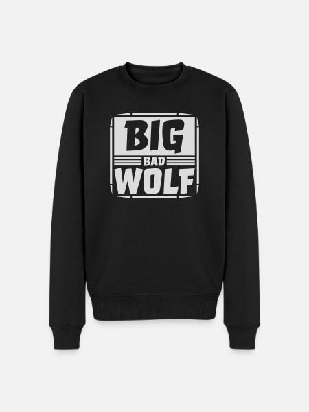 big bad wolf quote - Men's Premium Organic Jumper - black