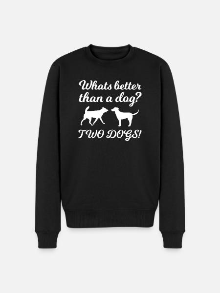 Dog Hund - Männer Premium Bio Pullover - Schwarz