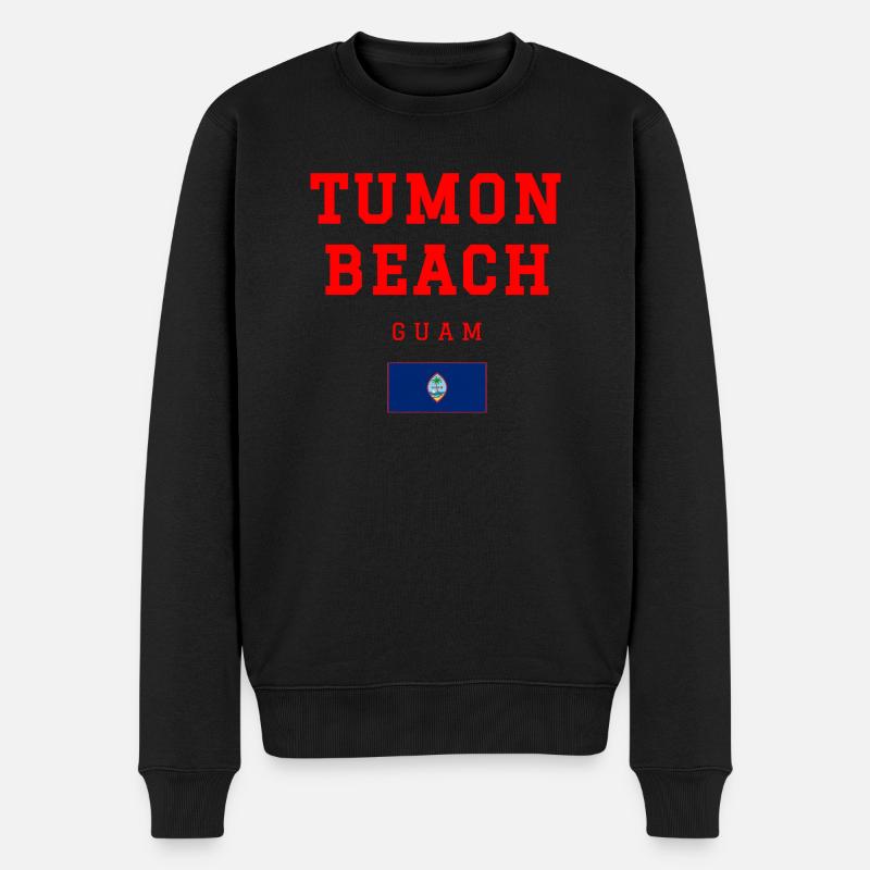 Tumon Guam - Männer Premium Bio Pullover - Schwarz
