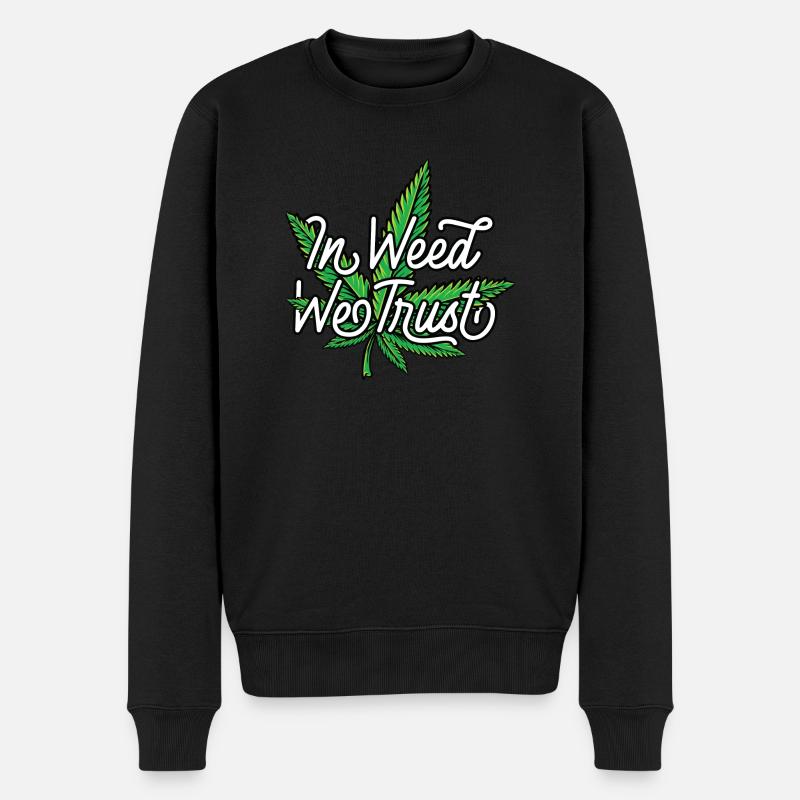 Dans l’herbe, nous avons confiance - Pull Premium bio Homme - noir