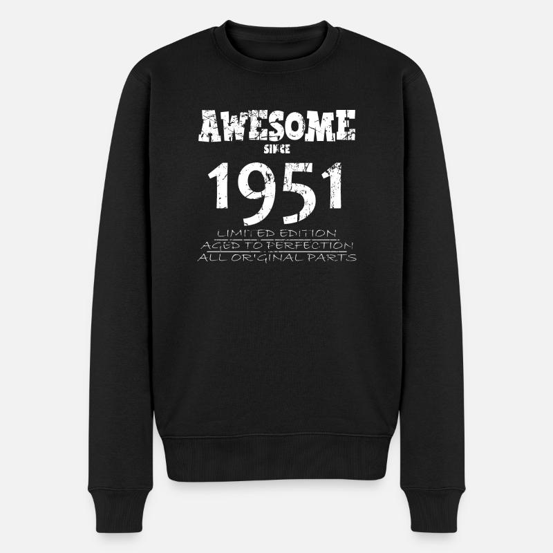 1951 - 73e anniversaire légendaire - Pull Premium bio Homme - noir