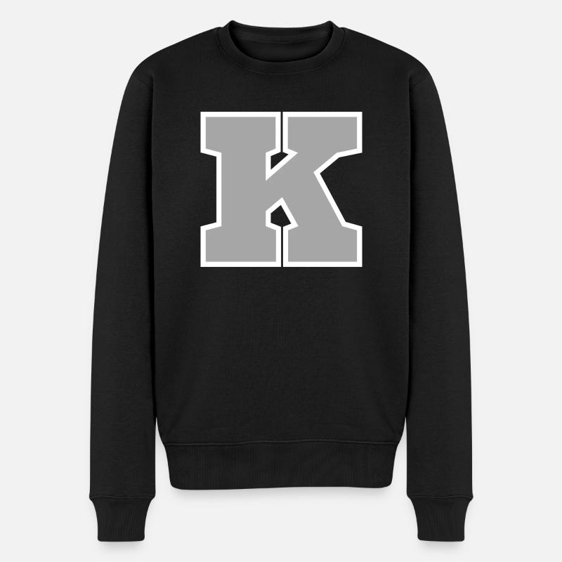 Lettre k sport - Pull Premium bio Homme - noir