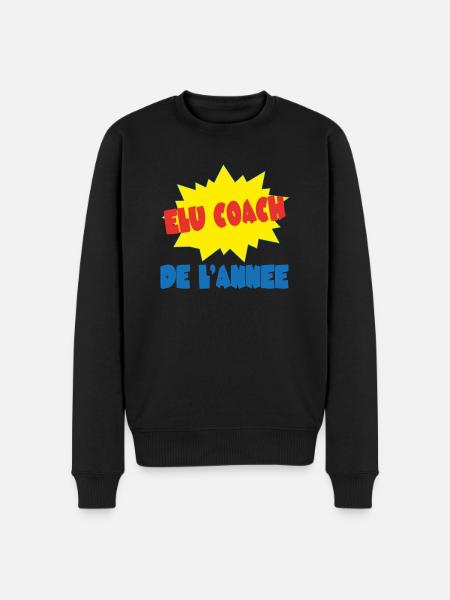 COACH de l'année - Pull Premium bio Homme - noir