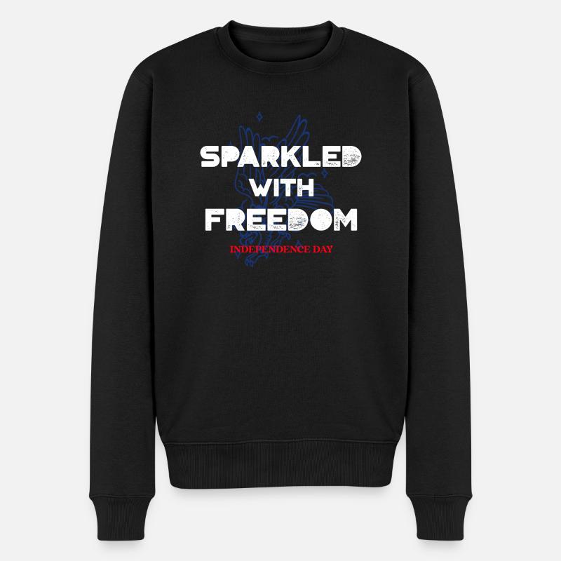 Étincelant de liberté - Pull Premium bio Homme - noir
