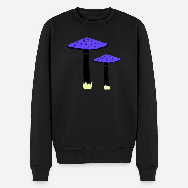 Champignons 2 - Pull Premium bio Homme - noir