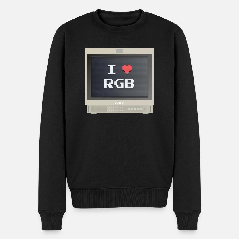 PVM Lover - RGB Fan - Pull Premium bio Homme - noir